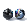 Half Plated Glass Beads EGLA-P059-02B-HP02-2