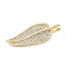 Brass Micro Pave Cubic Zirconia Pendants ZIRC-I356-21G-2