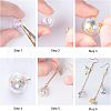 Unicraftale 100Pcs 202 Stainless Steel Bead Cap Pendant Bails STAS-UN0034-88-4
