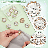 10Pcs Alloy Rhinestone Shank Buttons FIND-FG0003-20KCG-3