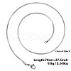 Non-Tarnish 1.5mm Unisex 304 Stainless Steel Snake Chains Necklaces ZV2766-10-1