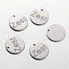Spray Painted Stainless Steel Charms STAS-I051-C02-1