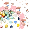 100Pcs Electroplate Glass Charms PALLOY-FZ00017-3