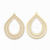 304 Stainless Steel Filigree Pendants X-STAS-S079-106-2