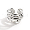 925 Sterling Silver Multilayer Cuff Rings FS-WG19322-01-6
