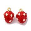 Brass Enamel Charms KK-I276-27G-01-1