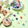 15 Styles UV Plating & Opaque Iridescent Acrylic Bead Caps MACR-YW0003-08-4