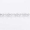 Tarnish Resistant Handmade 304 Stainless Steel Bar Link Chains STAS-G038-23P-1