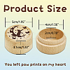 Beech Wooden Engraved My First Curl Box CON-WH0121-005-2