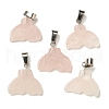 Natural Rose Quartz Pendants G-Z067-01P-07-2