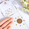 Beebeecraft 40Pcs Brass Spacer Beads KK-BBC0014-48G-3