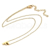 Ion Plating(IP) 304 Stainless Steel Pendant Necklaces NJEW-R050-01G-06-4