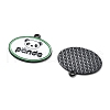 Panda Theme Alloy Enamel Pendants ENAM-F150-06-2