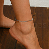 Elegant Brass Ball Link Chain Anklets for Women's Daily Commute Outfit JB5615-2-2