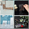 CRASPIRE 6Pcs Organic Glass Slant Back Jewelry Display Stands ODIS-CP0001-05-5