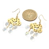 Transparent Glass Dangle Earrings EJEW-TA00259-02-2