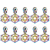 Gorgecraft 14Pcs Snowflake #5 Zinc Alloy Replacement Zipper Sliders FIND-GF0005-70A-1