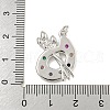 Rack Plating Brass Pave Colorful Cubic Zirconia Pendants KK-Z048-05P-3