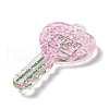 Acylic Pendant with Glitter Powder X1-OACR-H035-01G-2