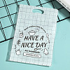 50Pcs Transparent Plastic Have a Nice Day Printed Cookies Zip Lock Bags PW-WG09E1A-08-1