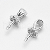 Anti-Tarnish Rhodium Plated 925 Sterling Silver Pendant Bails STER-E050-07P-1