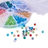 400pcs 10 Colors Glass Beads Strands GLAA-TA0001-21-3