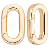Beebeecraft 10Pcs Brass Spring Gate Rings KK-BBC0015-57G-01-1