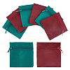 DICOSMETIC 12Pcs 2 Colors Velvet Jewelry Storage Zipper Bags ABAG-DC0001-01-1