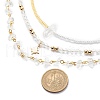 3Pcs 3 Style Brass Star Charm Necklaces Set NJEW-JN04017-5
