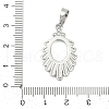 Oval Brass Pendant Cabochon Settings KK-S521-09P-3