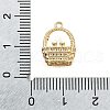 Brass Charms KK-C096-01G-3