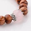 Wood Stretch Bracelets BJEW-JB02404-03-2