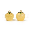 Transparent Glass Apple Pendants X1-DGLA-E004-16K-1