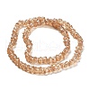 Electroplate Glass Beads Strands EGLA-Q127-01M-2