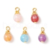 Resin Imitation Cat Eye Pendants PALLOY-JF02179-02-1