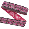 Ethnic Style Polyester Flower Jacquard Ribbons DIY-WH0656-62-1
