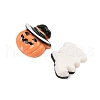 Halloween Theme Opaque Resin Cabochons CRES-M037-06-2