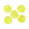 Spray Painted Natural Capiz Shell Connector Charms BSHE-S304-18A-1