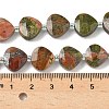 Natural Unakite Beads Strands G-D316-A13-4