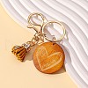 Wood Tassel Pendant Keychain PW-WGB64D8-01-1