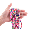 Handmade Polymer Clay Bead Strands CLAY-PH0001-24-4
