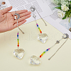 Glass Pendant Decorations HJEW-FH00032-8