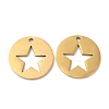 201 Stainless Steel Pendants STAS-A084-08G-1