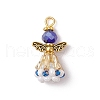 Faceted Glass Pendants PALLOY-MZ00586-01-1