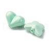 Spray Painted Opaque Acrylic Beads OACR-FS0001-06-2