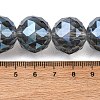 Transparent Electroplate Glass Beads Strands EGLA-N002-34H-F04-2