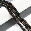Assembled Natural Malachite & Bronzite Beads Strands G-A230-C02-02-2