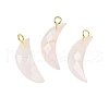 Natural Rose Quartz Pendants G-L614-D05-G03-1