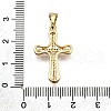 Brass Micro Pave Cubic Zirconia Pendants KK-Z100-37G-01-3