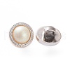 Plastic Shank Buttons BUTT-WH0012-09-2